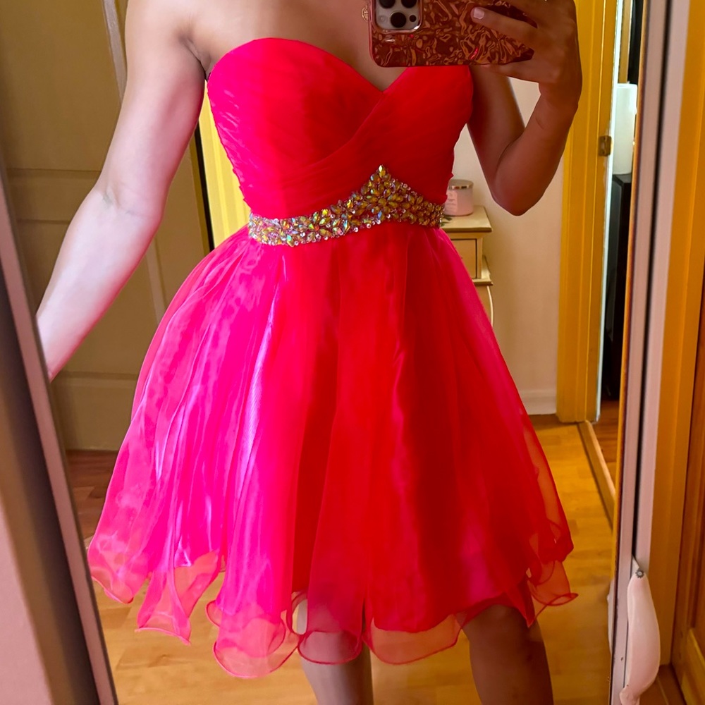 MILANO FORMAL HOT PINK DRESS